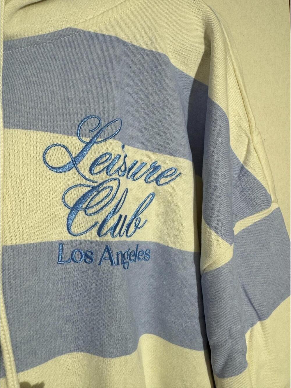 Mighty Fine Womens Leisure Zip-up Blue Striped Graphic Hoodie Sweatshirt 3X NWT - Picture 3 of 6
